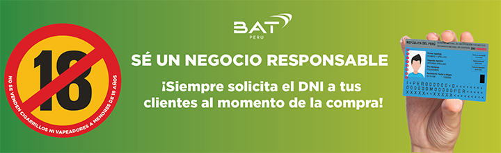 Un negocio responsable. Siempre solicita el DNI a tus clientes al momento de compra!